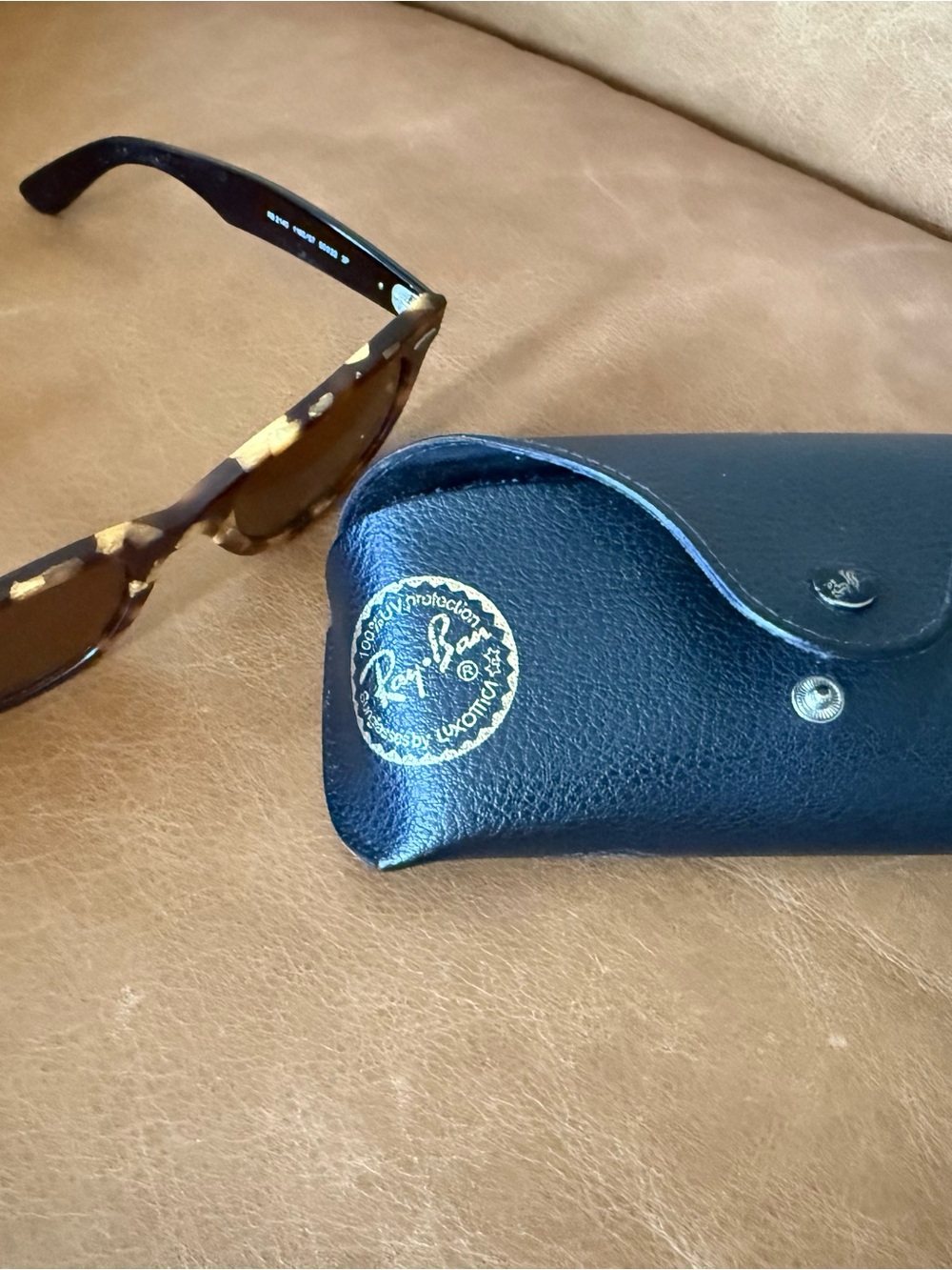 Ray-Ban Tortoise  Sunglasses and Pouch